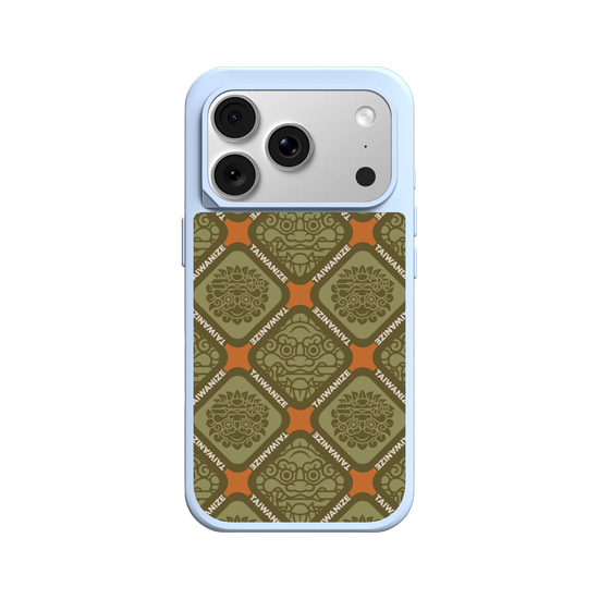 Sword Lion Pattern - Matcha Green