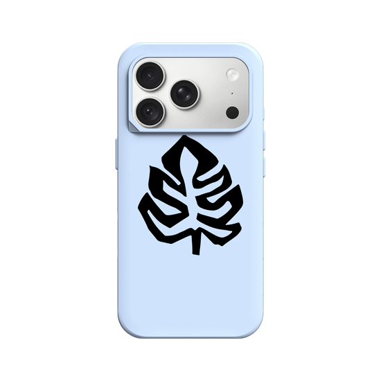 Monstera jungle leaf black