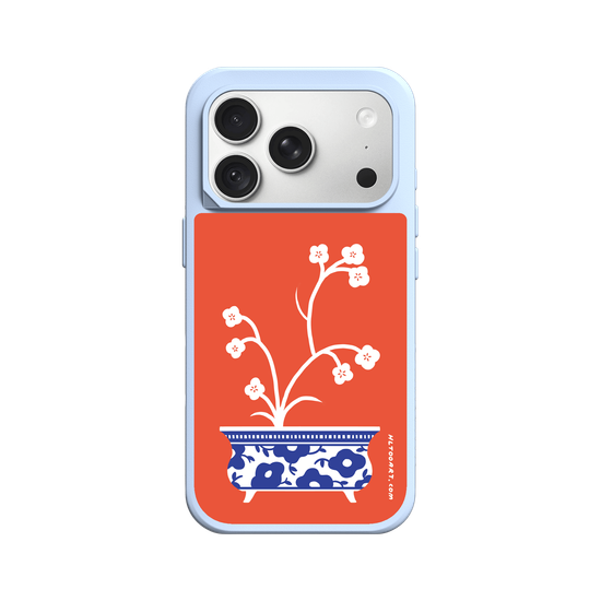 Eine Blaue Vase – Pflaumenblüte
