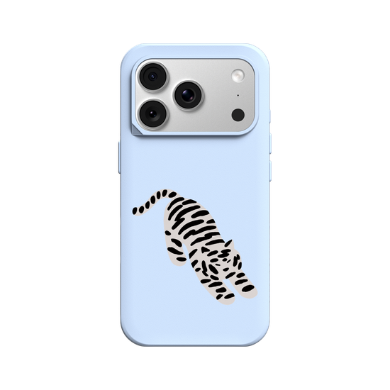 A Stretching white tiger