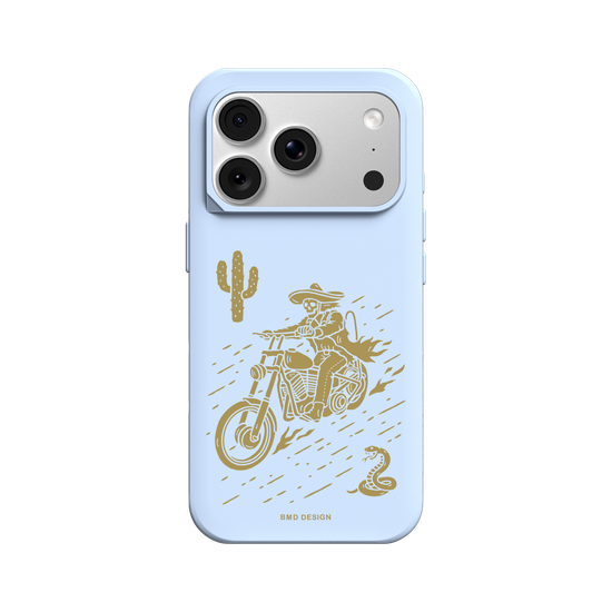 Desert Motorcycle Skull Rider