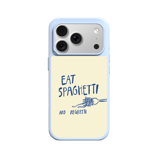 Eat Spaghetti No Regretti Quirky Illustration