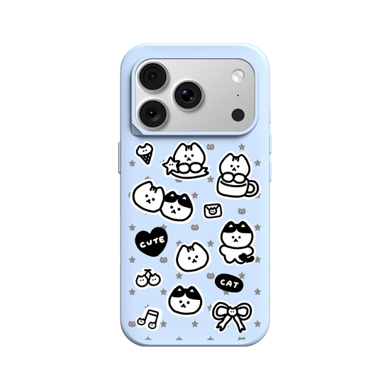 y2k Cool Cat Stickers(black&white)