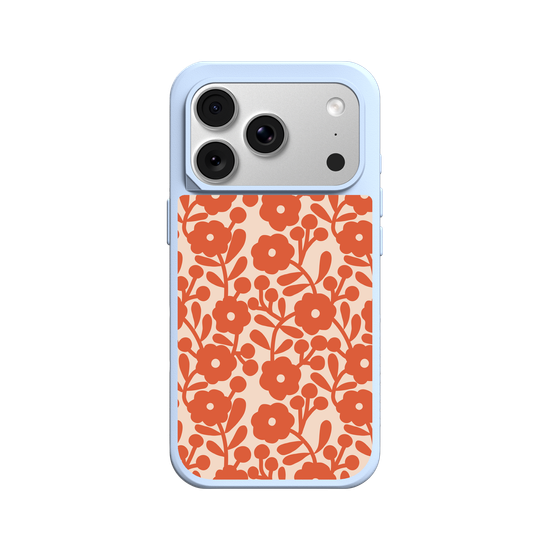 vintage orange flowers