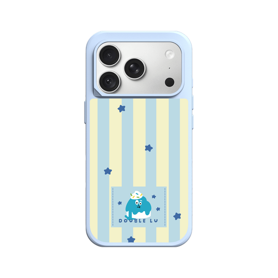 little blue monster dessert fabric labels