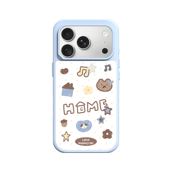 Lazy Monster Dot Sticker Phone Case 03.
