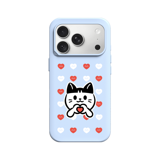 meow meow loves - red heart