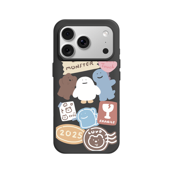 Lazy Monster cute stickers 01.