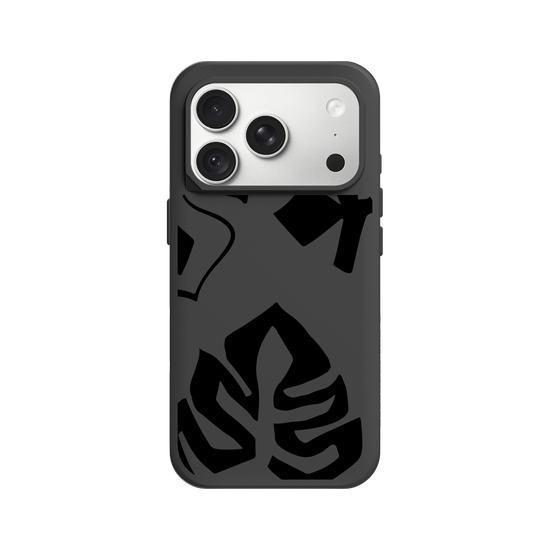 Monochrome jungle 3 leaves