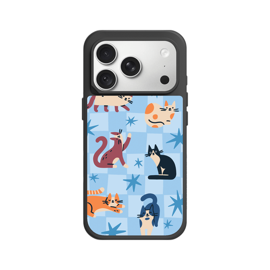 Cats on Blue