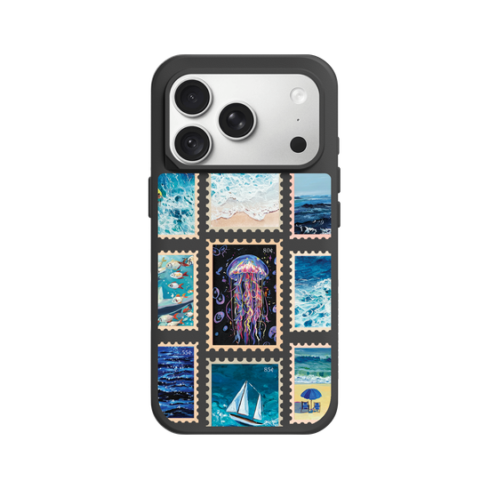 Sea of Stamps – Vintage Ocean Collage No.2