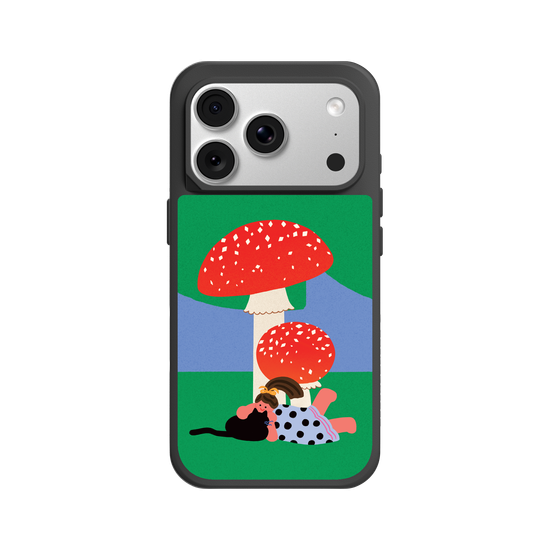 With a Cat by the Mushroom