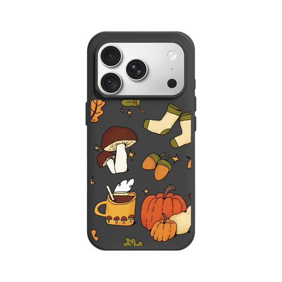 Cute, Cozy, Clear Autumn Aesthetic on a Clear Background