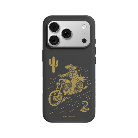 Desert Motorcycle Skull Rider