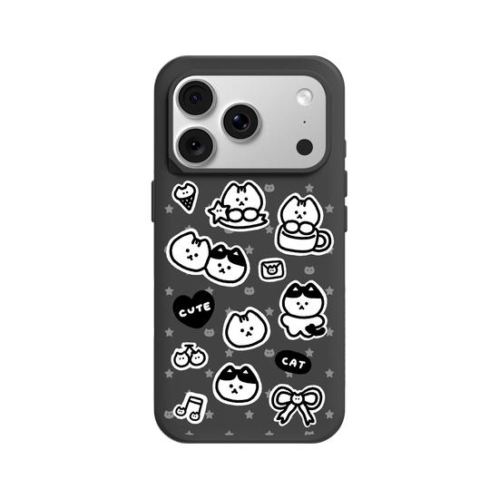 y2k Cool Cat Stickers(black&white)