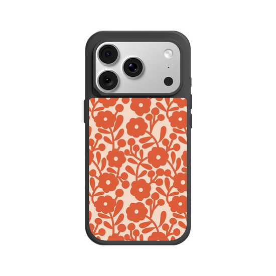 vintage orange flowers
