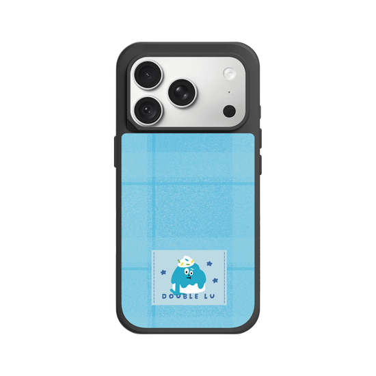 little blue monster dessert fabric labels