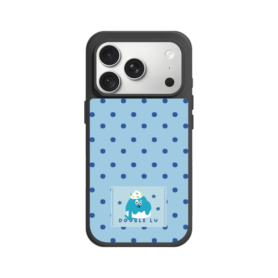 little blue monster dessert fabric labels