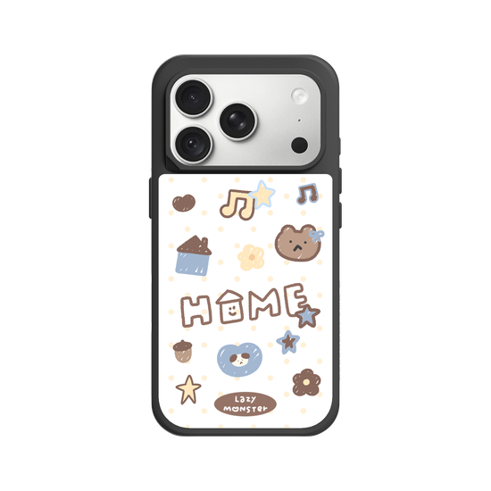 Lazy Monster Dot Sticker Phone Case 03.