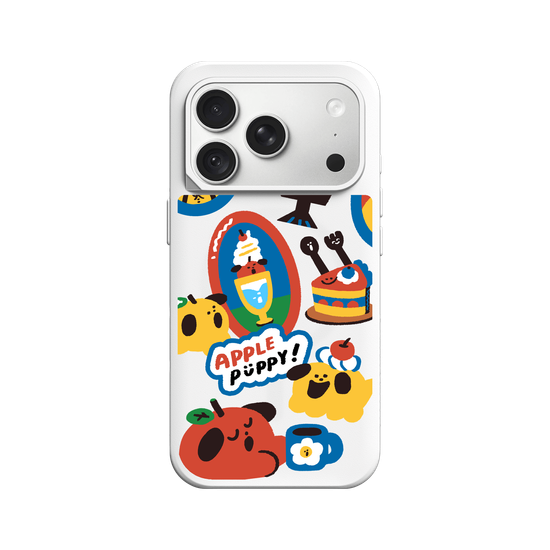 Apple Puppy Sticker Set A 