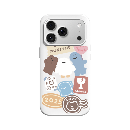 Lazy Monster cute stickers 01.