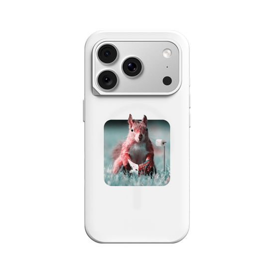Squirrel Daily Life - Restroom - Transparent Sticker