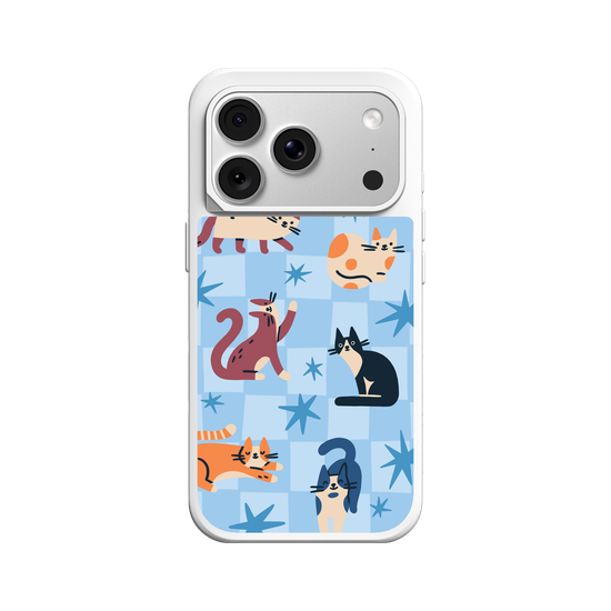 Cats on Blue
