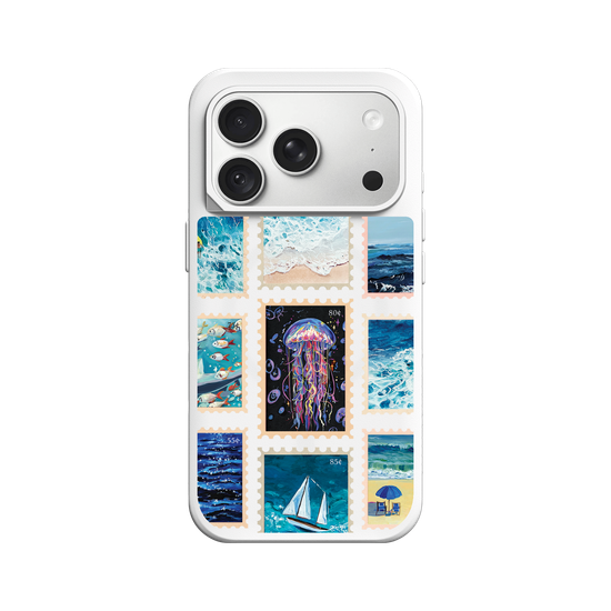 Sea of Stamps – Vintage Ocean Collage No.2