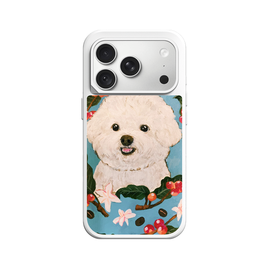 Bichon and Coffee bean