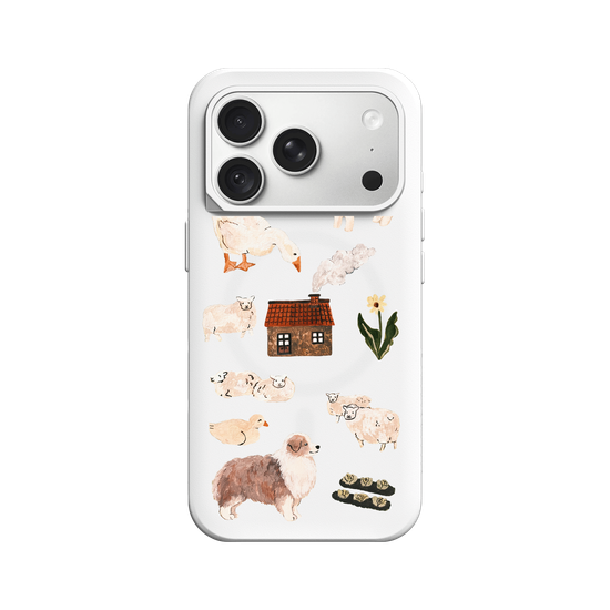 A farm with sheep