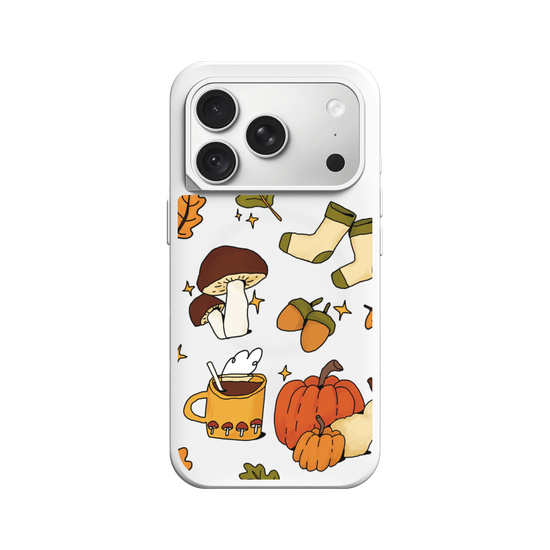 Cute, Cozy, Clear Autumn Aesthetic on a Clear Background