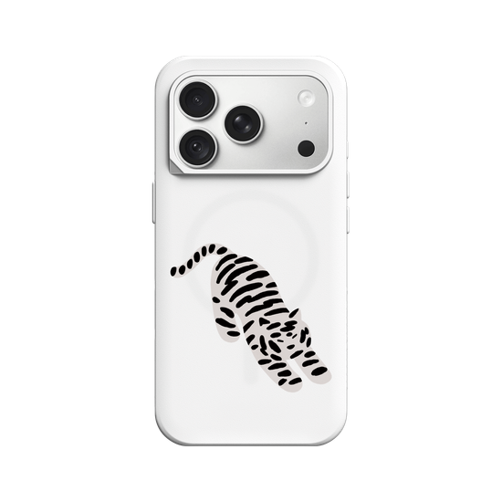 A Stretching white tiger