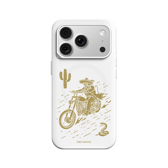 Desert Motorcycle Skull Rider