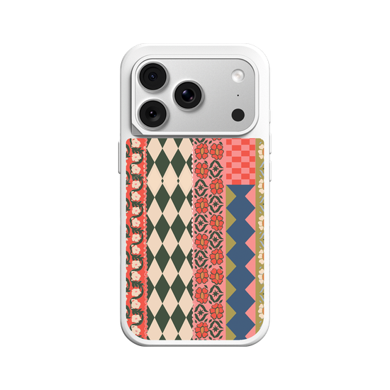 Retro Kitsch Floral Patchwork Pattern