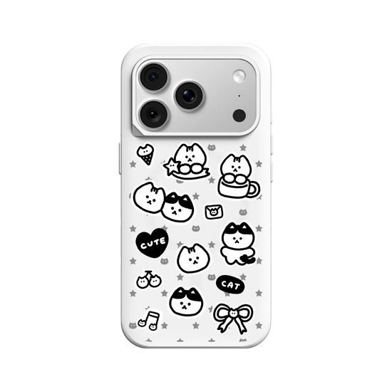 y2k Cool Cat Stickers(black&white)