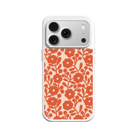vintage orange flowers