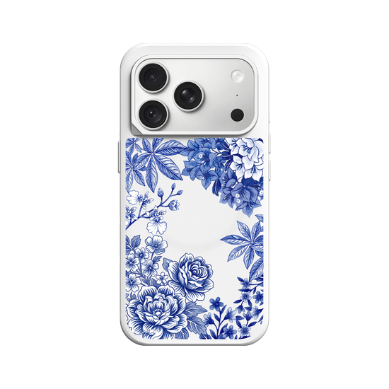 Taiwanese Floral Fabric · Blue & White
