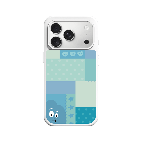 patchwork of little blue monster