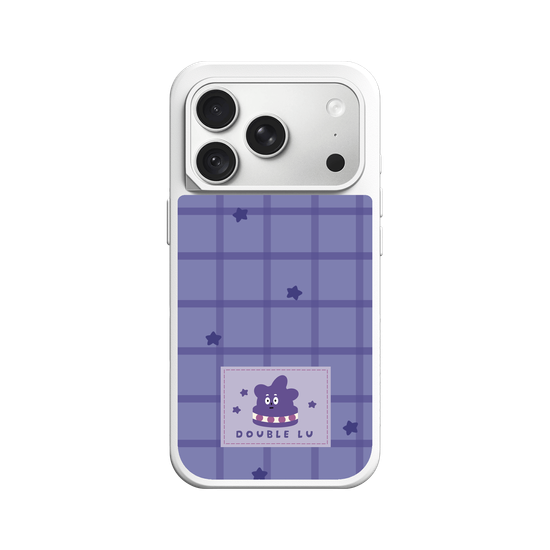 little purple monster dessert fabric labels