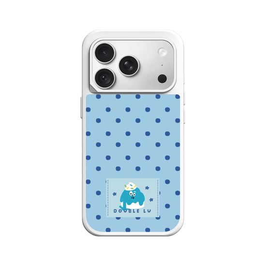 little blue monster dessert fabric labels