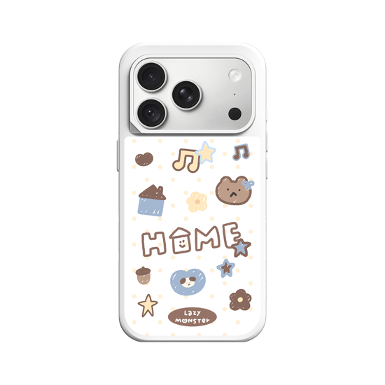 Lazy Monster Dot Sticker Phone Case 03.