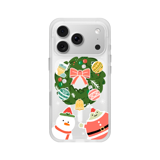 Happy Christmas with happy frog