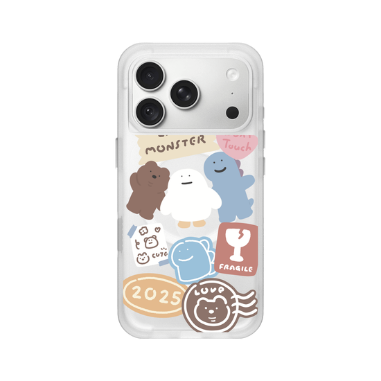 Lazy Monster cute stickers 01.