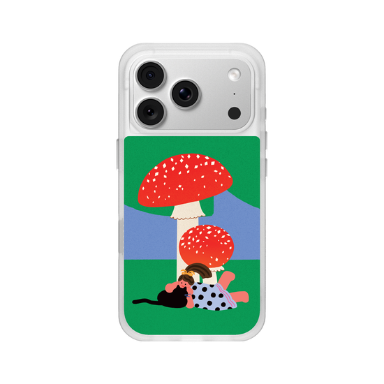 With a Cat by the Mushroom