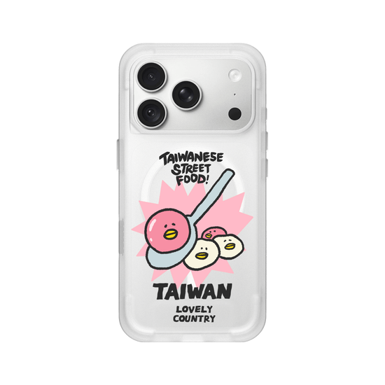 Red and white tangyuan