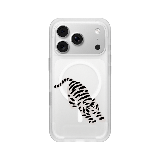 A Stretching white tiger