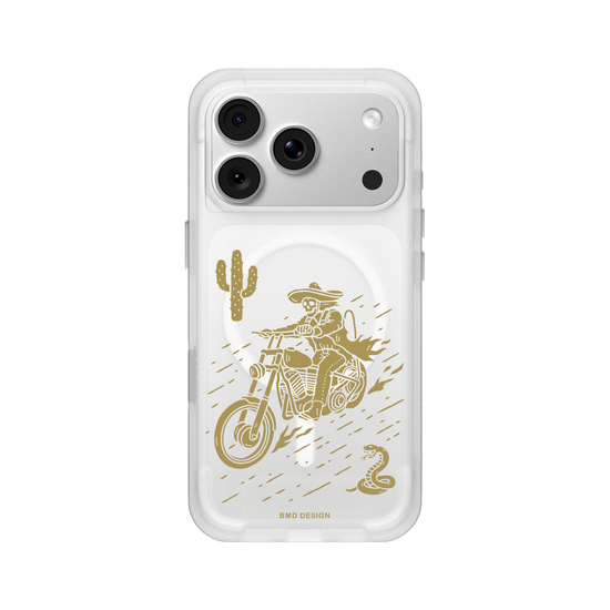 Desert Motorcycle Skull Rider
