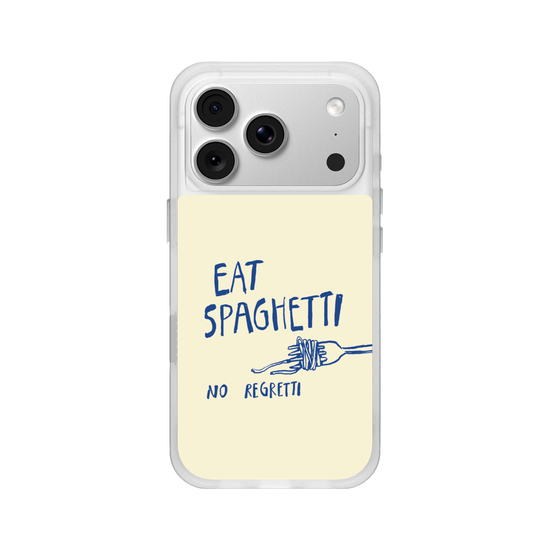 Eat Spaghetti No Regretti Quirky Illustration