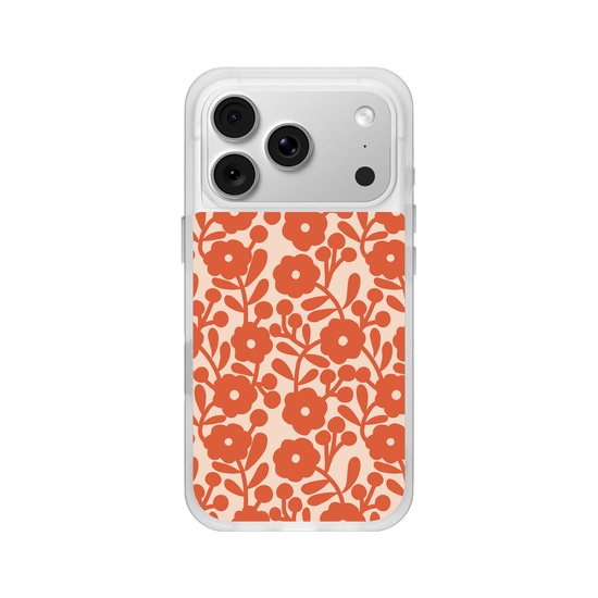 vintage orange flowers