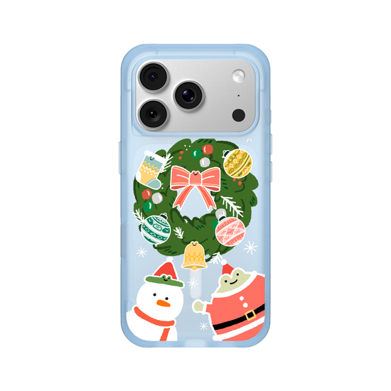 Happy Christmas with happy frog